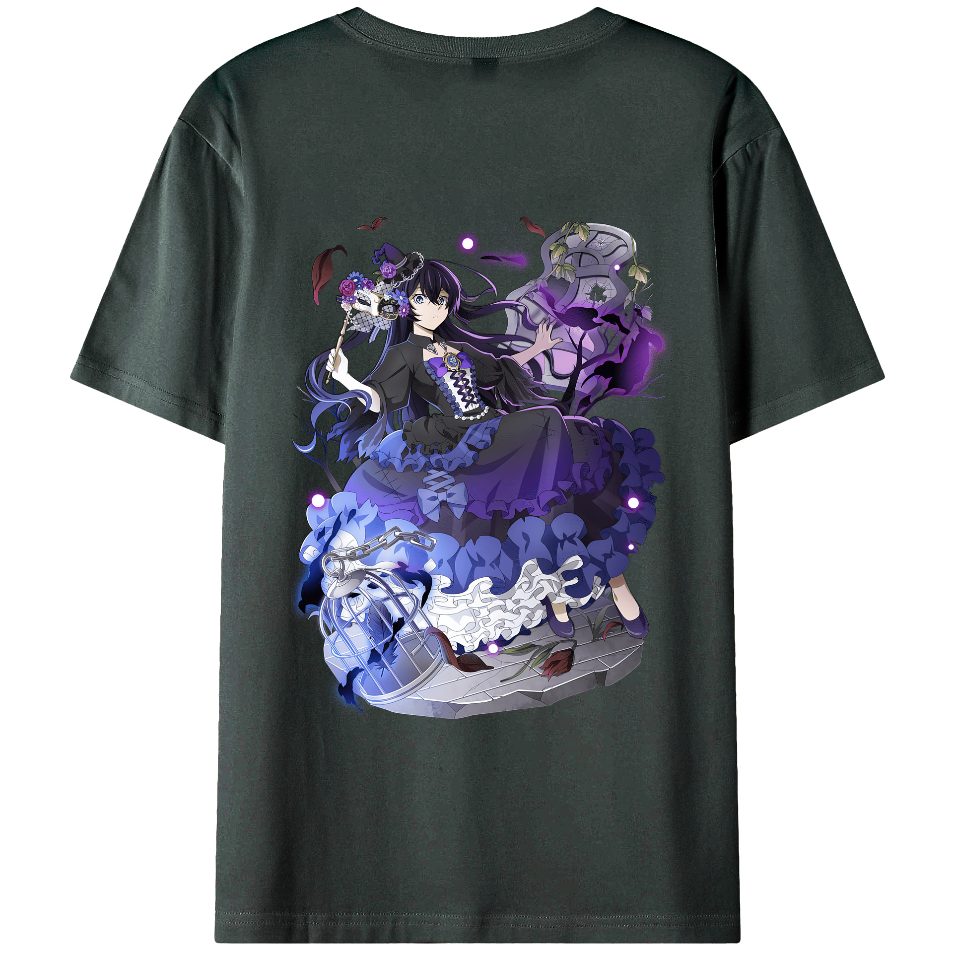 （画像用） 文豪ストレイドッグス Bungo Stray Dogs 綿100％ メンズ半袖Tシャツ（バックプリント） 通気性